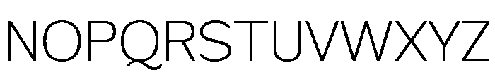 FX Telaga ExtraLight Font UPPERCASE