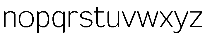 FX Telaga ExtraLight Font LOWERCASE