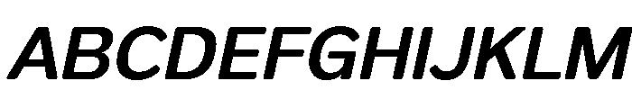 FX Telaga SemiBold Italic Font UPPERCASE