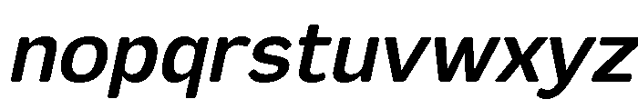 FX Telaga SemiBold Italic Font LOWERCASE