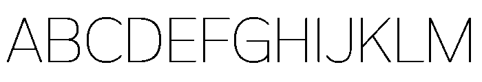 FX Telaga Thin Font UPPERCASE