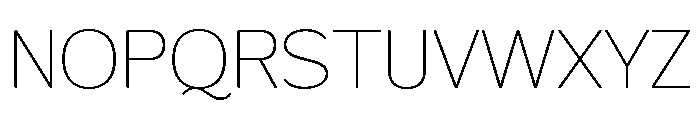 FX Telaga Thin Font UPPERCASE