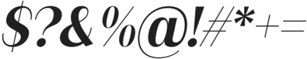 FX Balpisans Bold Italic otf (700) Font OTHER CHARS