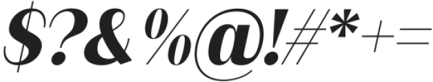 FX Balpisans Extra Bold Italic otf (700) Font OTHER CHARS