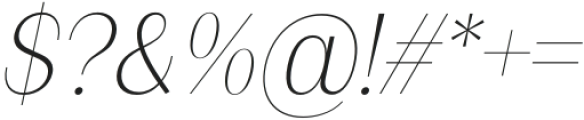 FX Balpisans Extra Light Italic otf (200) Font OTHER CHARS