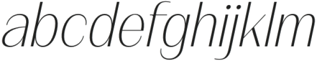 FX Balpisans Extra Light Italic otf (200) Font LOWERCASE