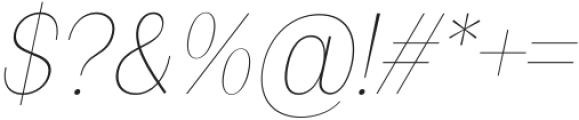 FX Balpisans Thin Italic otf (100) Font OTHER CHARS