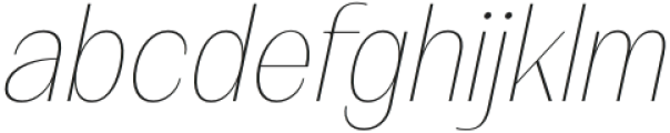 FX Balpisans Thin Italic otf (100) Font LOWERCASE