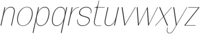 FX Balpisans Thin Italic otf (100) Font LOWERCASE