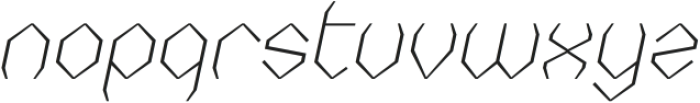 FX Diyamone Thin Italic otf (100) Font LOWERCASE