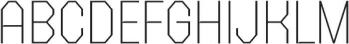 FX Gerundal Thin otf (100) Font UPPERCASE