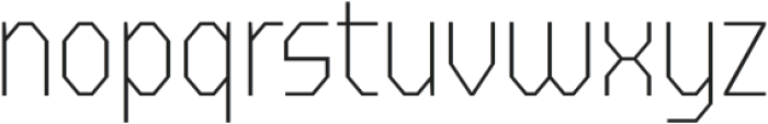 FX Gerundal Thin otf (100) Font LOWERCASE