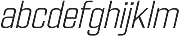 FX Neofara Extra Light Italic otf (200) Font LOWERCASE