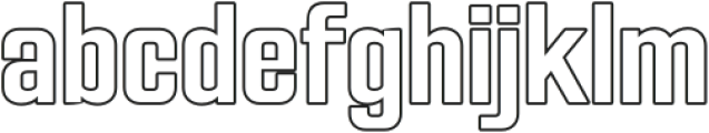 FX Neofara SemiBold Outline otf (600) Font LOWERCASE