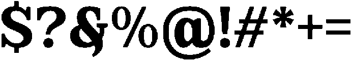 FX Njungkel Bold otf (700) Font OTHER CHARS