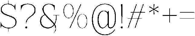 FX Njungkel Thin otf (100) Font OTHER CHARS
