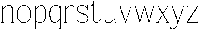 FX Njungkel Thin otf (100) Font LOWERCASE