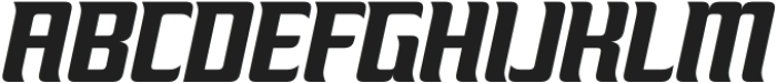 FX Nukari Extra Bold Italic otf (700) Font UPPERCASE