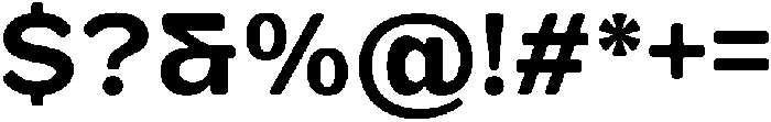 FX Telaga Bold otf (700) Font OTHER CHARS