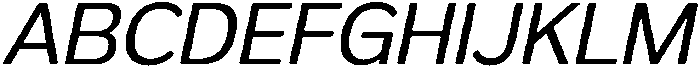 FX Telaga Italic otf (400) Font UPPERCASE