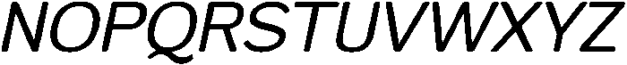 FX Telaga Italic otf (400) Font UPPERCASE