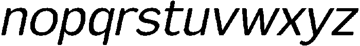 FX Telaga Italic otf (400) Font LOWERCASE
