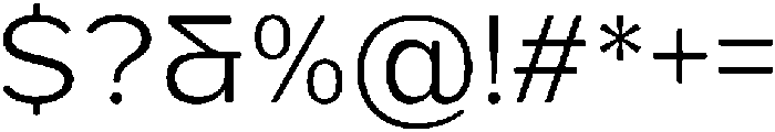 FX Telaga Light otf (300) Font OTHER CHARS