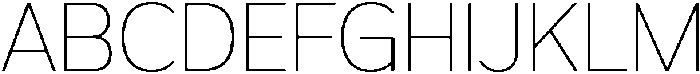 FX Telaga Thin otf (100) Font UPPERCASE