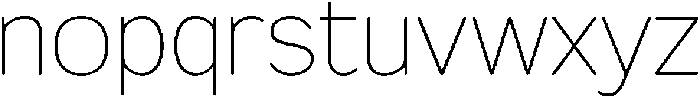 FX Telaga Thin otf (100) Font LOWERCASE