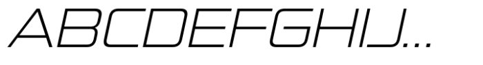 FX Ambasans Extra Light Expanded Italic Font UPPERCASE