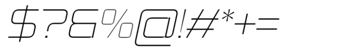 FX Ambasans Thin Expanded Italic Font OTHER CHARS