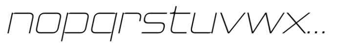 FX Ambasans Thin Expanded Italic Font LOWERCASE