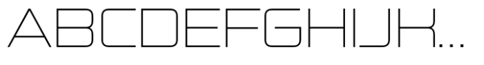 FX Ambasans Thin Expanded Font UPPERCASE