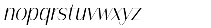 FX Balpisans Light Italic Font LOWERCASE