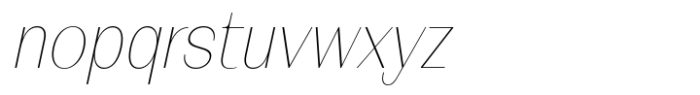 FX Balpisans Thin Italic Font LOWERCASE
