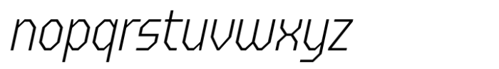 FX Gerundal Extra Light Italic Font LOWERCASE
