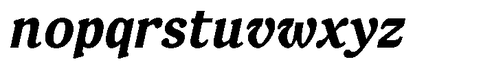 FX Njungkel Bold Italic Font LOWERCASE
