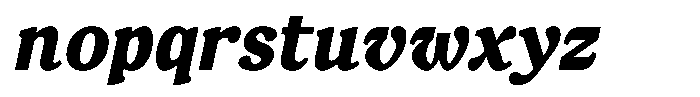 FX Njungkel Extra Bold Italic Font LOWERCASE