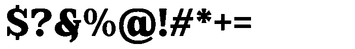 FX Njungkel Extra Bold Font OTHER CHARS