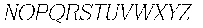 FX Njungkel Extra Light Italic Font UPPERCASE