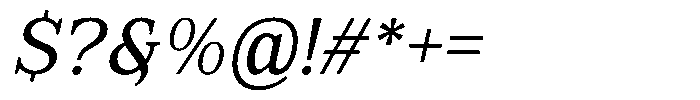 FX Njungkel Italic Font OTHER CHARS