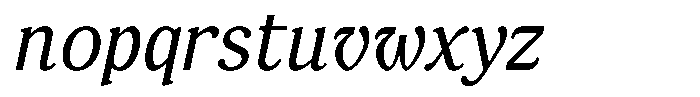 FX Njungkel Italic Font LOWERCASE