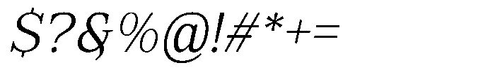 FX Njungkel Light Italic Font OTHER CHARS