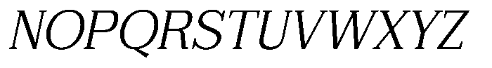 FX Njungkel Light Italic Font UPPERCASE