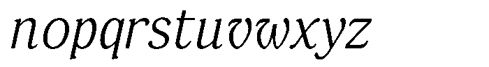 FX Njungkel Light Italic Font LOWERCASE