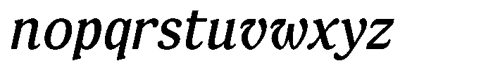 FX Njungkel Medium Italic Font LOWERCASE
