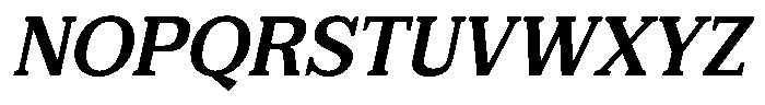 FX Njungkel Semi Bold Italic Font UPPERCASE