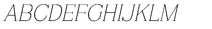 FX Njungkel Thin Italic Font UPPERCASE