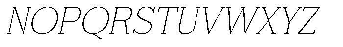 FX Njungkel Thin Italic Font UPPERCASE
