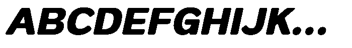 FX Telaga Black Italic Font UPPERCASE